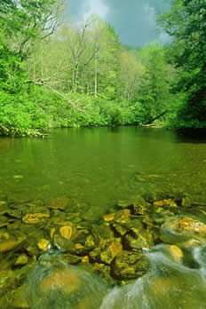 Photograph of the Nantahala River by Kevin Adams